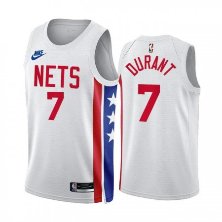 Brooklyn Nets Kevin Durant 7 2022-23 Classic Edition Valkoinen Miesten Pelipaidat Swingman